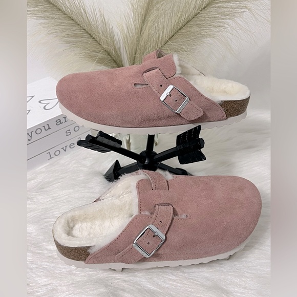 BIRKENSTOCK BOSTON SHEARLING REGULAR FIT PINK CLAY

USD $219.30 SIZE 36 - Picture 5 of 6